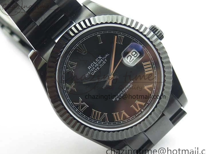 41 on Bracelet VRF A3235 DateJust Markers All Dial Edition Oyster Black Roman PVD PVD Best Black 0204